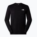 Maglietta The North Face Box Nse a maniche lunghe da uomo, nero tnf 4