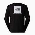 Maglietta The North Face Box Nse a maniche lunghe da uomo, nero tnf 5