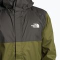 Giacca antipioggia The North Face Quest Zip-In da uomo, colore verde oliva/grigio asfalto 3