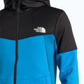 Felpa da uomo The North Face Ma Full Zip skyline blu/nero 3