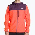 Giacca da corsa da uomo The North Face Higher Run Wind, fiamma viva/nero ribes viola