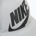 Cappello da baseball Nike Rise Structured Trucker da bambino grigio fumo chiaro / grigio fumo chiaro / nero 3