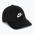 Cappellino con visiera Nike Club Unstructured Futura Wash Black/White