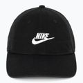 Cappellino con visiera Nike Club Unstructured Futura Wash Black/White 2