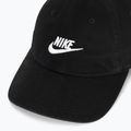 Cappellino con visiera Nike Club Unstructured Futura Wash Black/White 3