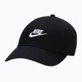 Cappellino con visiera Nike Club Unstructured Futura Wash Black/White