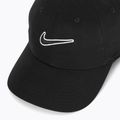 Cappellino con visiera Nike Club Unstructured Swoosh black/black 3