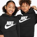 Felpa con cappuccio Nike Club Fleece da bambino, nero/bianco 4