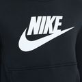 Felpa con cappuccio Nike Club Fleece da bambino, nero/bianco 3