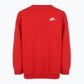 Felpa Nike Sportswear Club Fleece da bambino rosso universitario/bianco