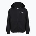 Felpa bambini Nike Club Fleece black/white