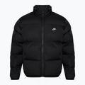 Giacca Nike Sportswer Club Puffer isolata uomo nero/bianco