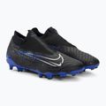 Scarpe da calcio Nike Phantom GX Academy DF FG/MG nero/cromo/hyper royal 4