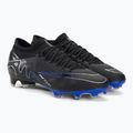 Nike Zoom Mercurial Vapor 15 Pro FG nero / cromo / iper reale scarpe da calcio 4