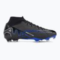 Nike Zoom Mercurial Superfly 9 Academy MG scarpe da calcio nero / cromo / iper reale 2
