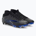 Nike Zoom Mercurial Superfly 9 Academy MG scarpe da calcio nero / cromo / iper reale 4