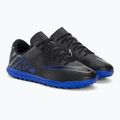 Scarpe da calcio per bambini Nike JR Mercurial Vapor 15 Club TF nero/cromo/iper reale 4