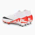 Nike Zoom Mercurial Superfly 9 Pro FG scarpe da calcio brillante crimson / bianco / nero 3