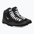 Scarpe da wrestling da uomo Nike Inflict 3 nero/bianco 4