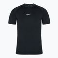 Maglietta da allenamento da uomo Nike Pro Dri-FIT Slim SS nero/bianco
