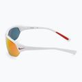Occhiali da sole Nike Skylon Ace da uomo bianco/grigio con specchio rosso 4