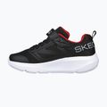 SKECHERS Go Run Elevate scarpe da bambino nero/rosso 13