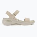 SKECHERS Go Walk Arch Fit Sandal Donna beige lucido 2