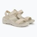 SKECHERS Go Walk Arch Fit Sandal Donna beige lucido 4