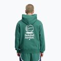 Felpa da uomo New Balance Hoops Fleece Hoodie team verde bosco 3