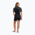 Muta da nuoto donna ROXY 2.0 mm Swell Natural Back Zip SS Springsuit black floral 2