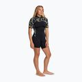 Muta da nuoto donna ROXY 2.0 mm Swell Natural Back Zip SS Springsuit black floral 3