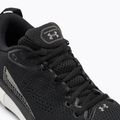 Scarpe da corsa Under Armour Hovr Infinite 5 nero/bianco/metallico gun metal uomo 9