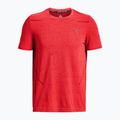 Maglietta da allenamento Under Armour Seamless Grid beta/dark maroon da uomo 4