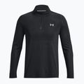 Uomo Under Armour Seamless Stride 1/4 Zip nero/riflettente manica lunga da running 4