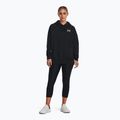 Felpa da donna Under Armour Icon Fleece con cappuccio nero/bianco 2