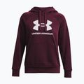 Felpa da allenamento Under Armour da donna Rival Fleece Big Logo marrone scuro/bianco 5