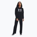 Felpa da donna Under Armour Rival Fleece Big Logo Hoody nero/bianco 2