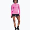 Felpa Under Armour Evolved Core Tech 1/2 Zip donna rosa/bianco ribelle 2