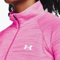 Felpa Under Armour Evolved Core Tech 1/2 Zip donna rosa/bianco ribelle 4