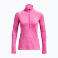 Felpa Under Armour Evolved Core Tech 1/2 Zip donna rosa/bianco ribelle 5