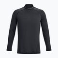 Maglietta Under Armour ColdGear Twist Mock nera/grigia da uomo 3