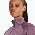 Felpa Under Armour Tech 1/2 Zip donna - Twist misty purple/fresh orchid/argento metallico 3