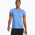 Maglietta da allenamento Under Armour Tech SSC da donna - Twist water/bianco/argento metallico