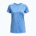 Maglietta da allenamento Under Armour Tech SSC da donna - Twist water/bianco/argento metallico 5