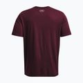 Maglietta Under Armour Big Logo Fill da uomo, marrone scuro/viola scuro/rossovenere 5