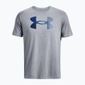 Maglietta Under Armour Big Logo da uomo Fill steel light heather/nero/royal 5