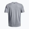 Maglietta Under Armour Big Logo da uomo Fill steel light heather/nero/royal 6