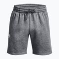 Pantaloncini Under Armour Icon Fleece Pitch uomo grigio medio erica/bianco 5