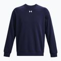 Felpa Under Armour Rival Fleece Crew da uomo, colore blu notte/bianco 5