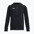 Felpa per bambini Under Armour Rival Fleece FZ Hoodie black